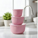 Plastic Tupperware Set - 3 Pieces